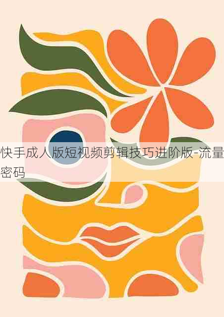 快手成人版短视频剪辑技巧进阶版-流量密码