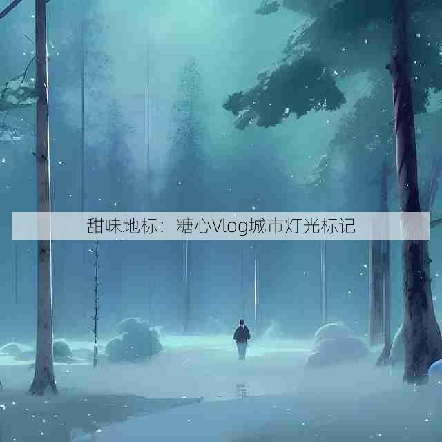 甜味地标:糖心Vlog城市灯光标记