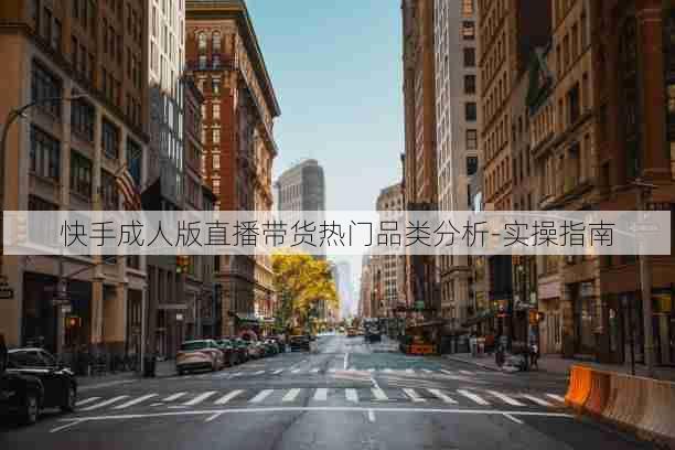 快手成人版直播带货热门品类分析-实操指南