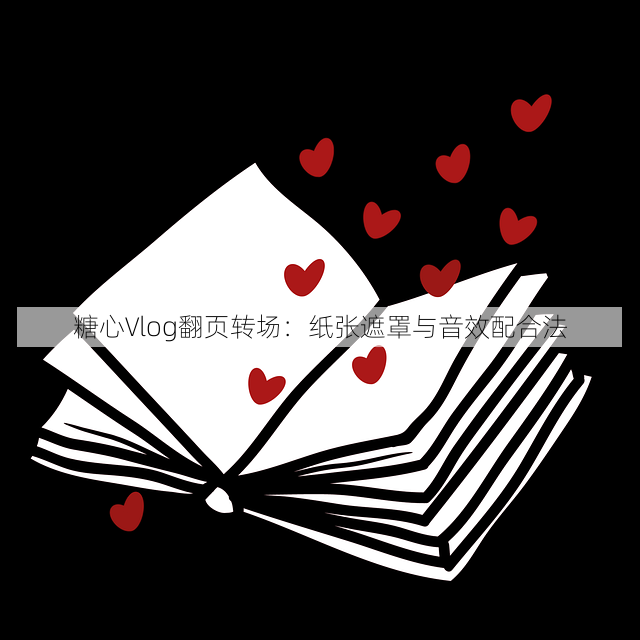 糖心Vlog翻页转场:纸张遮罩与音效配合法
