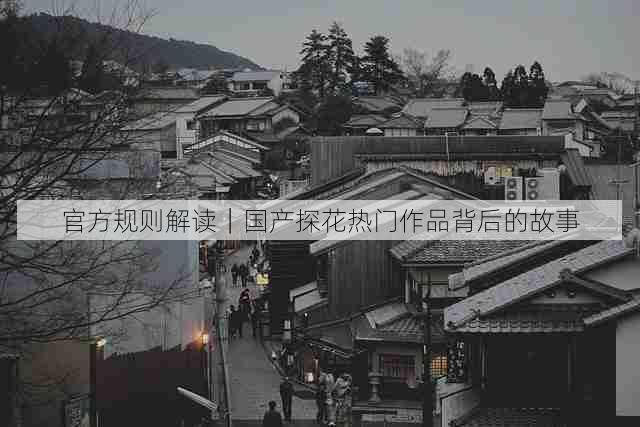 官方规则解读|国产探花热门作品背后的故事