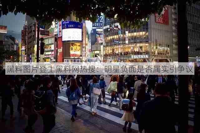 黑料图片登上黑料网热搜:明星负面是否属实引争议